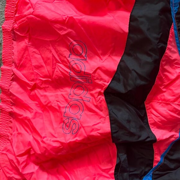 Adidas hot pink, black, and blue windbreaker jacket- size L. - Picture 5 of 6